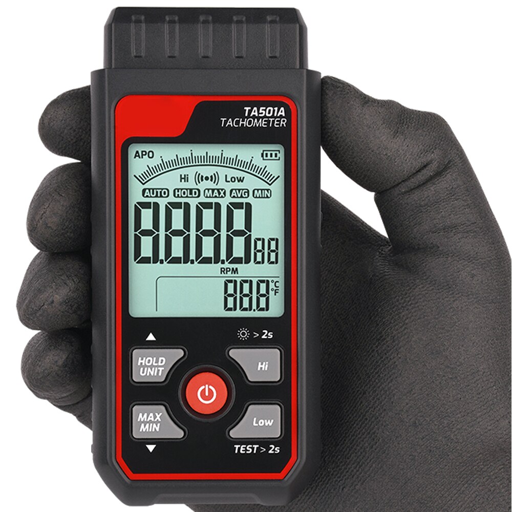 Industrial Laser Tachometer - Лазерный тахометр TA501A До 999999 Бесконтактный