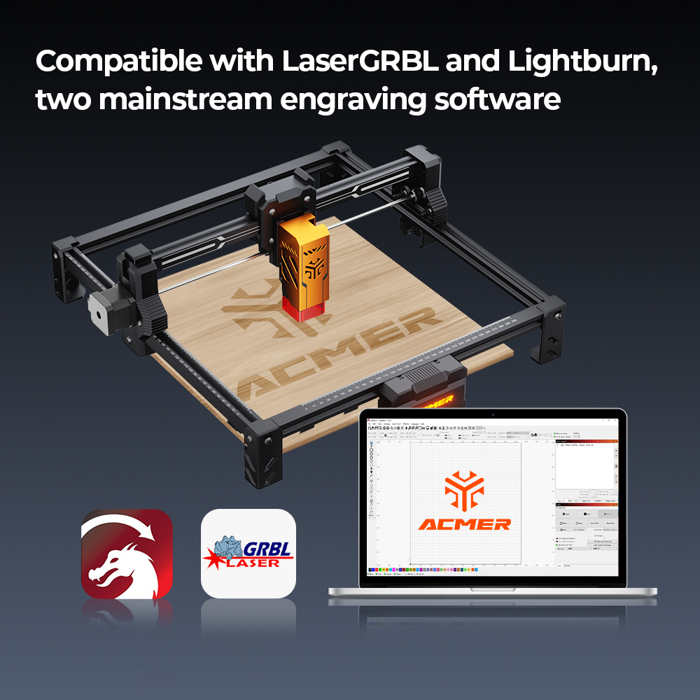 Industrial Laser Printing Machine - Лазерный гравер и резак ACMER S2
