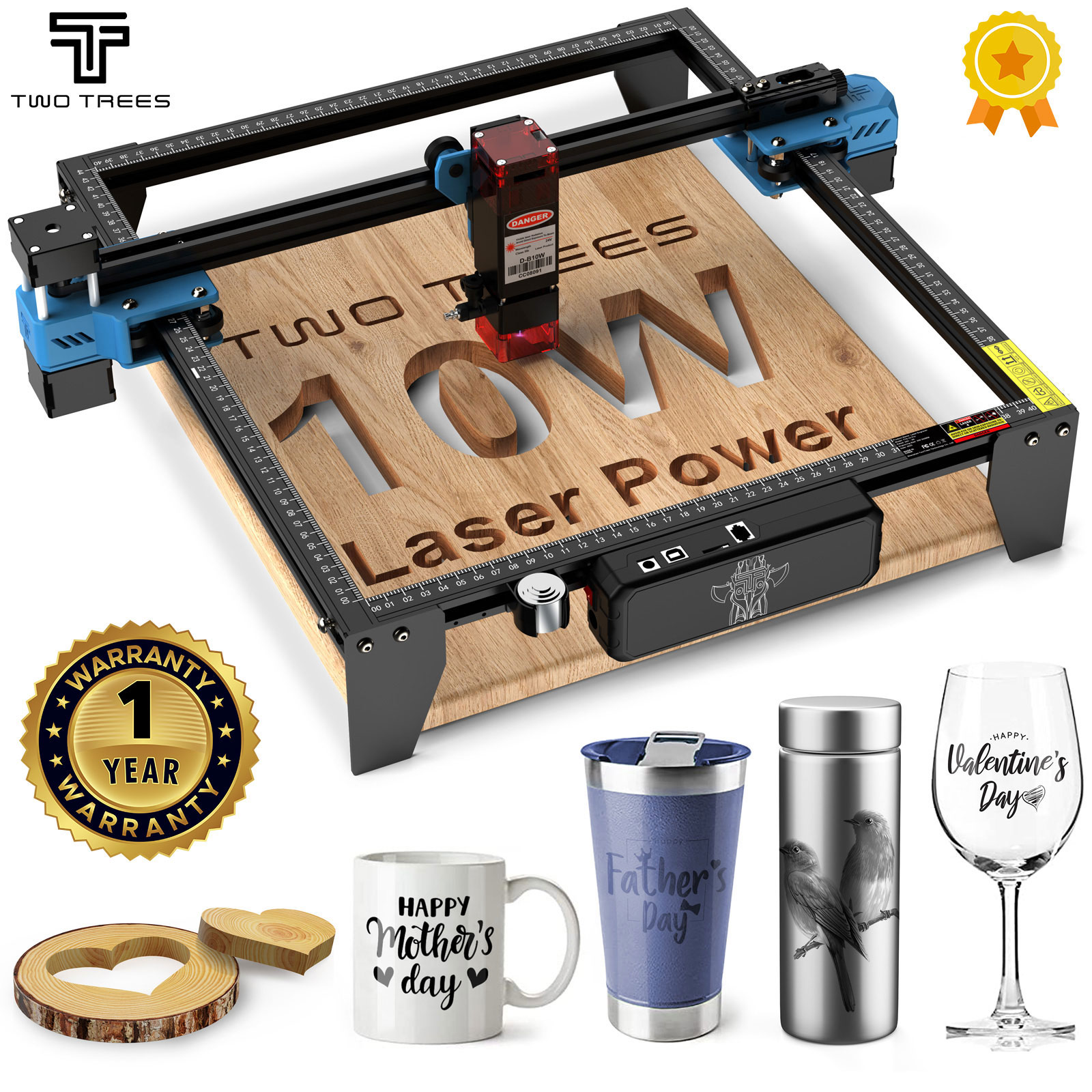 Industrial Laser Printing Machine - TwoTrees TTS-10 Pro 80 Вт лазерный