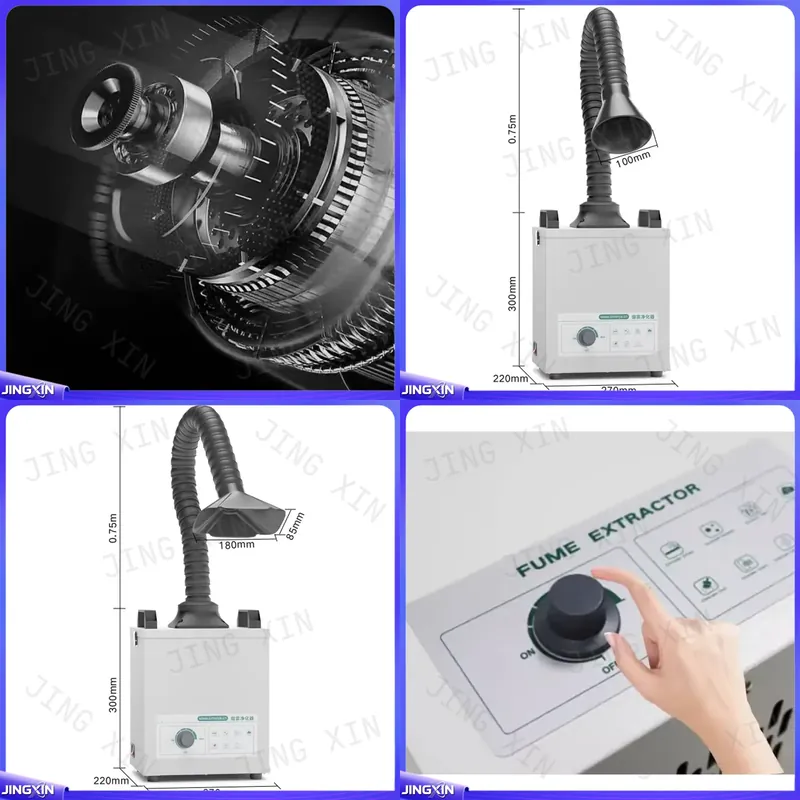 Industrial Laser Engraving Machine For Metal - Индивидуальный заказ на 120-ваттный дымоуловитель для