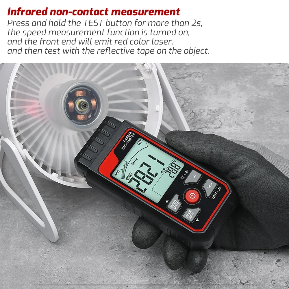 Лазерный тахометр TA501A До 99 – обзор и цена Industrial Laser Tachometer
