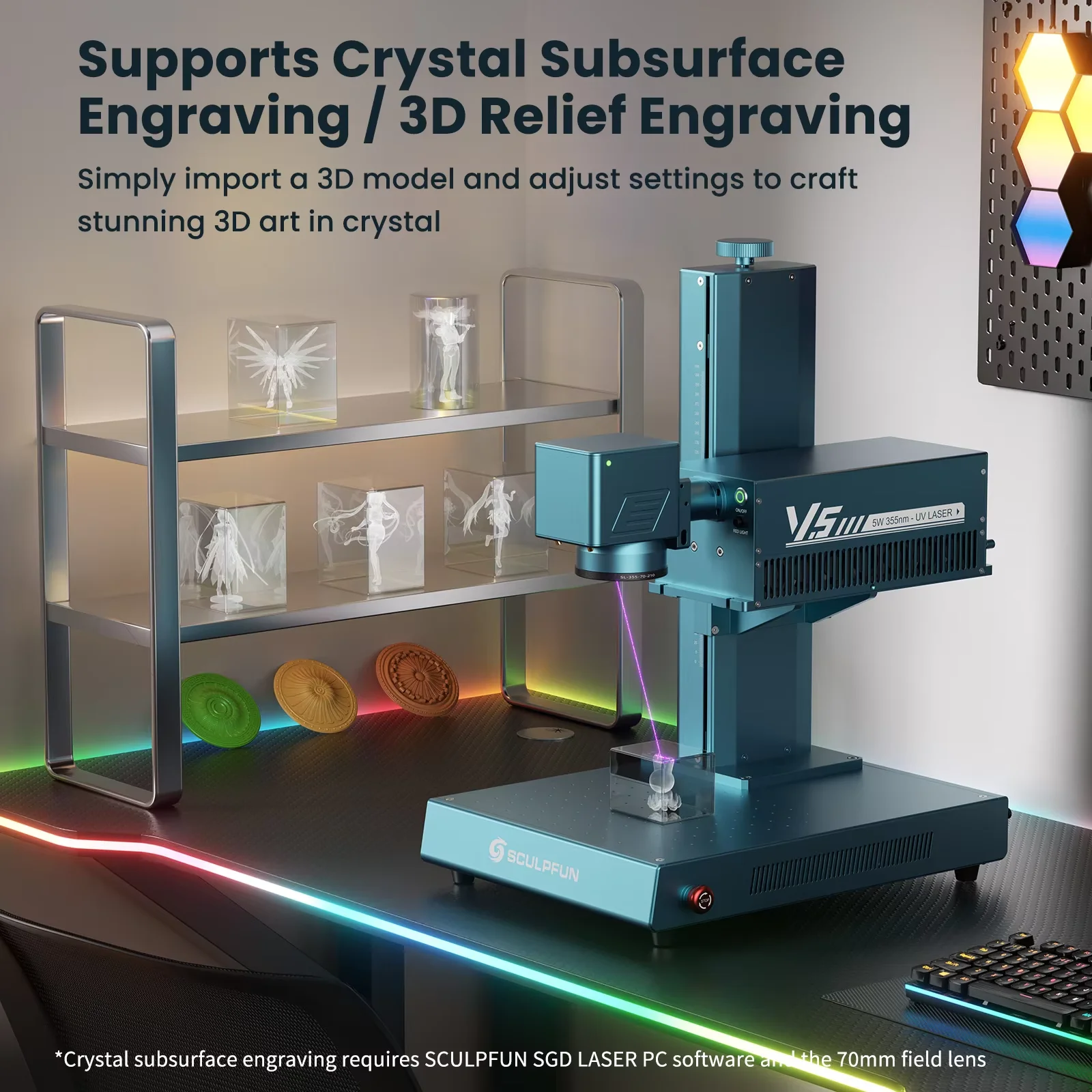 Лазерный гравер SCULPFUN V5 UV – обзор и цена Industrial Laser Engraving Machine For Metal