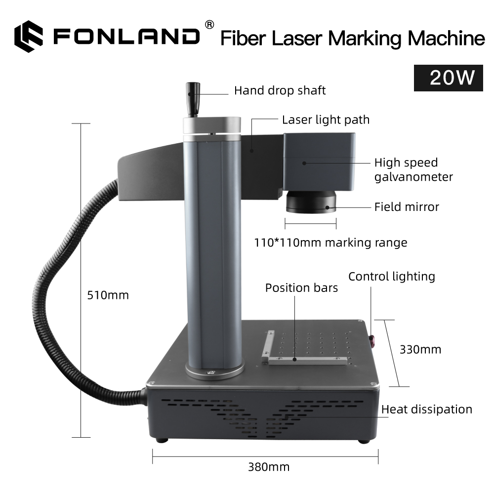 Лазерный маркировочный станок  – обзор и цена Industrial Laser Engraving Machine For Metal