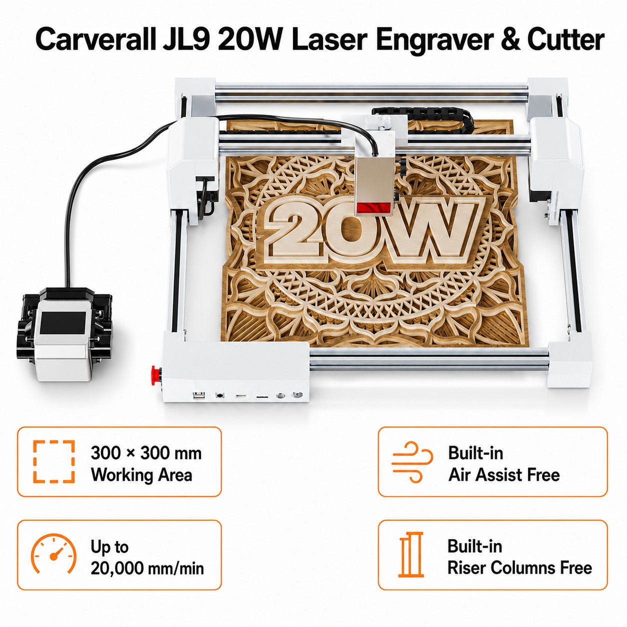Лазерный гравер-резак Carveral – обзор и цена Industrial Laser Cutting Machine