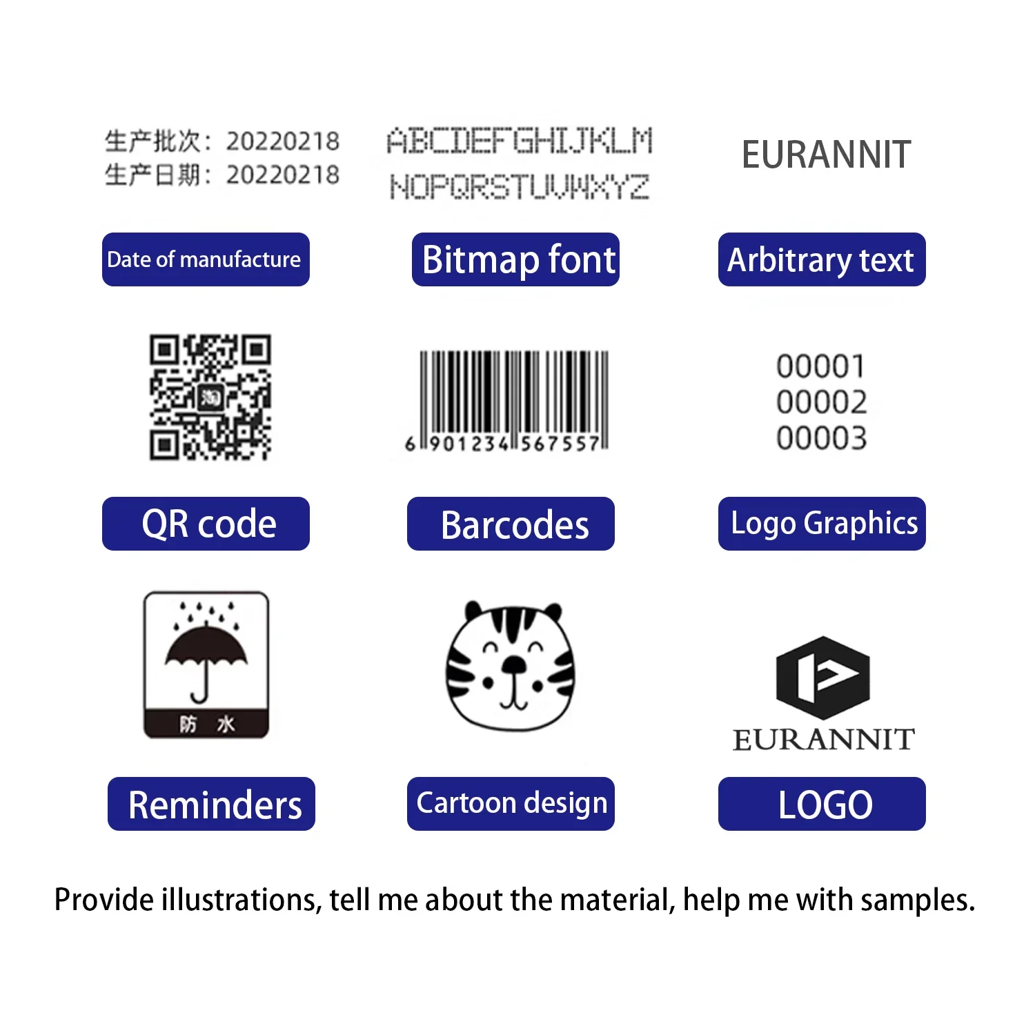 Портативный принтер EURANNIT E – обзор и цена Industrial Laser Printing Machine
